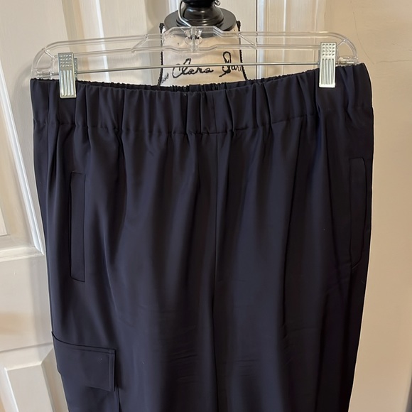 L, Tibi Navy-black tropical wool joggers, sold out size and color - Picture 5 of 8